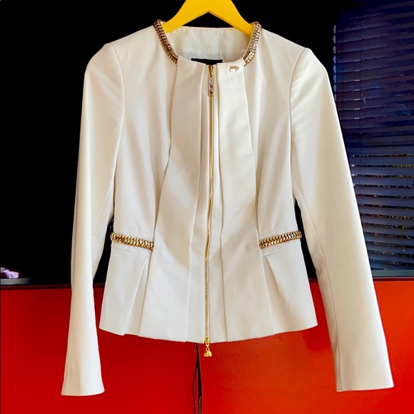 Swarovski Chrystal Zip-up Gizia Blazer Italy - Picture 3 of 8